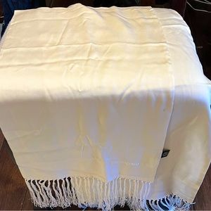 Long (60 inches) silk scarf by Yves Saint Laurent